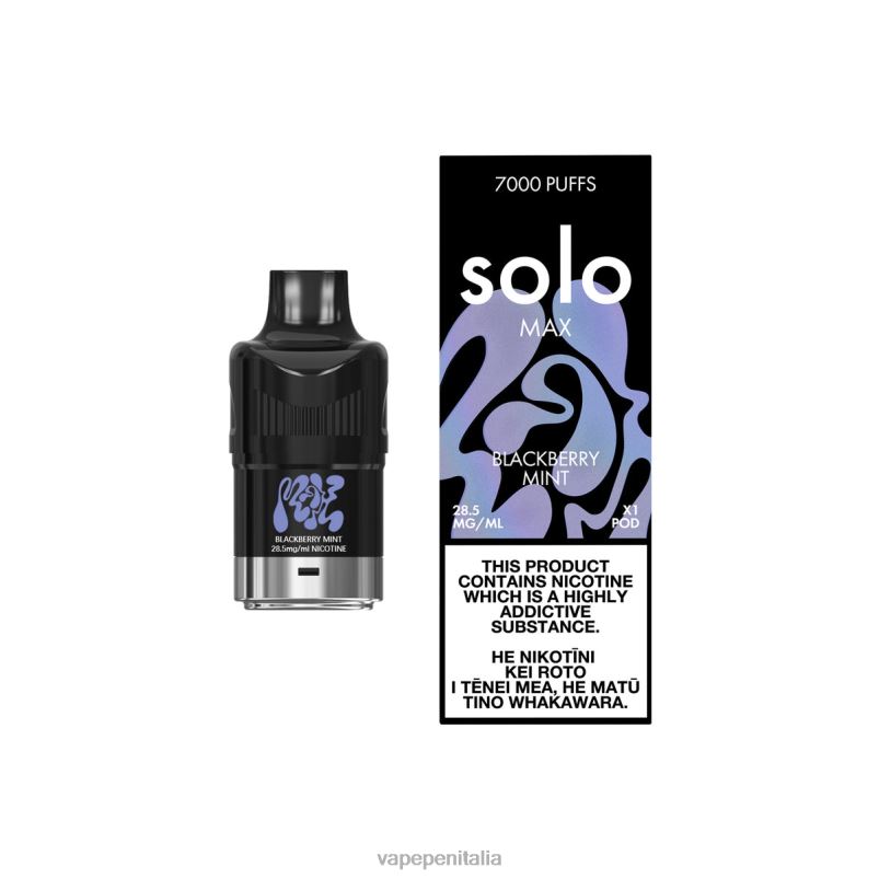 Vape Italia menta mora | Solo MAX baccello 0PF0073