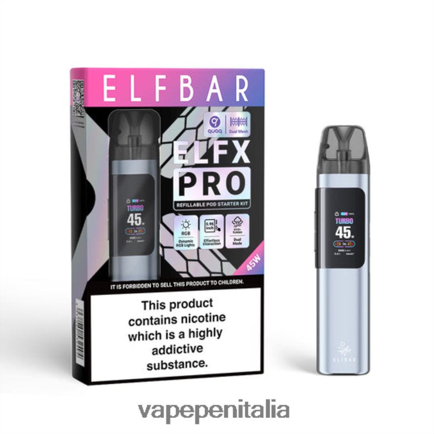 ELFBAR ELFX Pro Apri dispositivo pod nero 8F6PT45