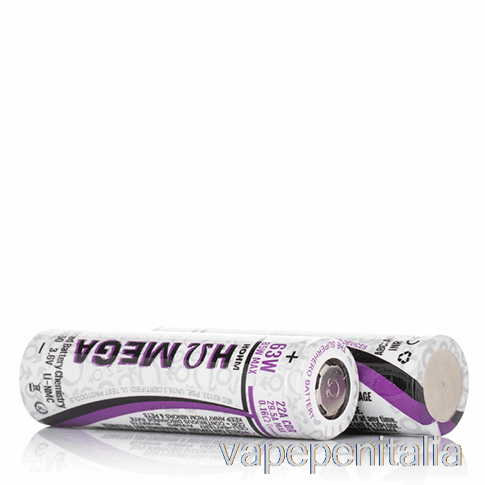 Penna Vape Hohm Mega 18650 2505mah 22a Batteria Due Batterie