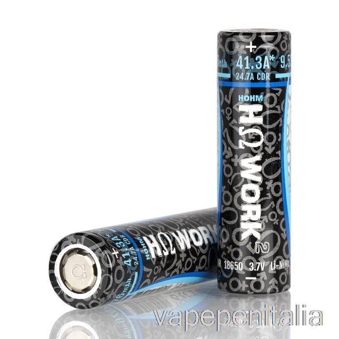 Penna Vape Hohm Tech Work 2 18650 2547mah 25.3a Batteria Due Batterie