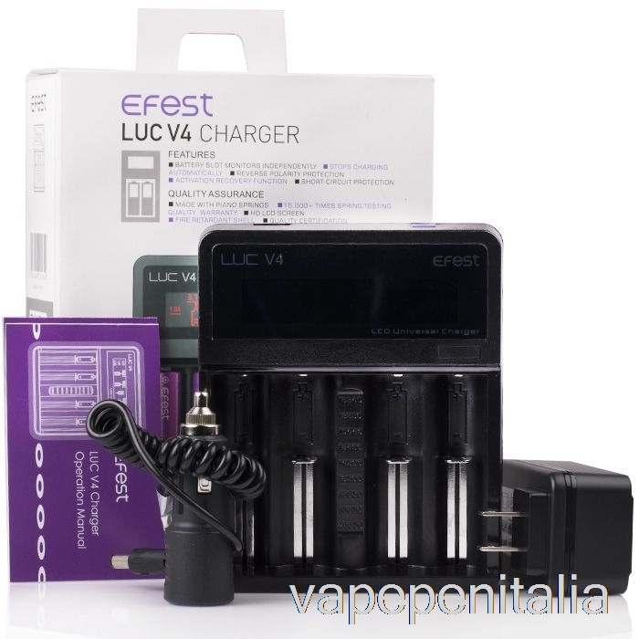 Scatola Di Vaporizzazione Mod Efest Luc V4 Caricatore Lcd
