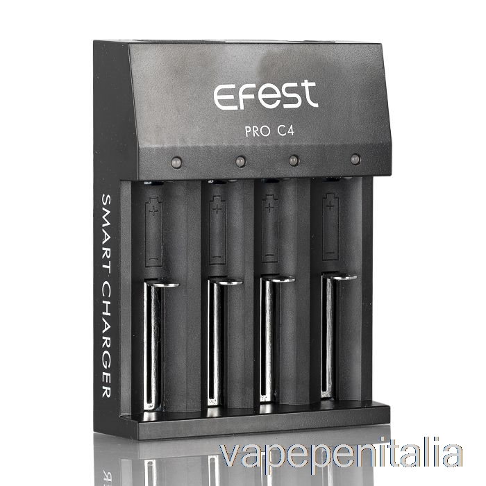 Vape In Italia Efest Pro C4 Caricabatterie Intelligente A 4 Alloggiamenti