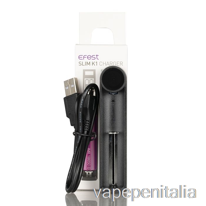 Vape Box Mod Efest Slim K1 Caricabatterie A Slot Singolo