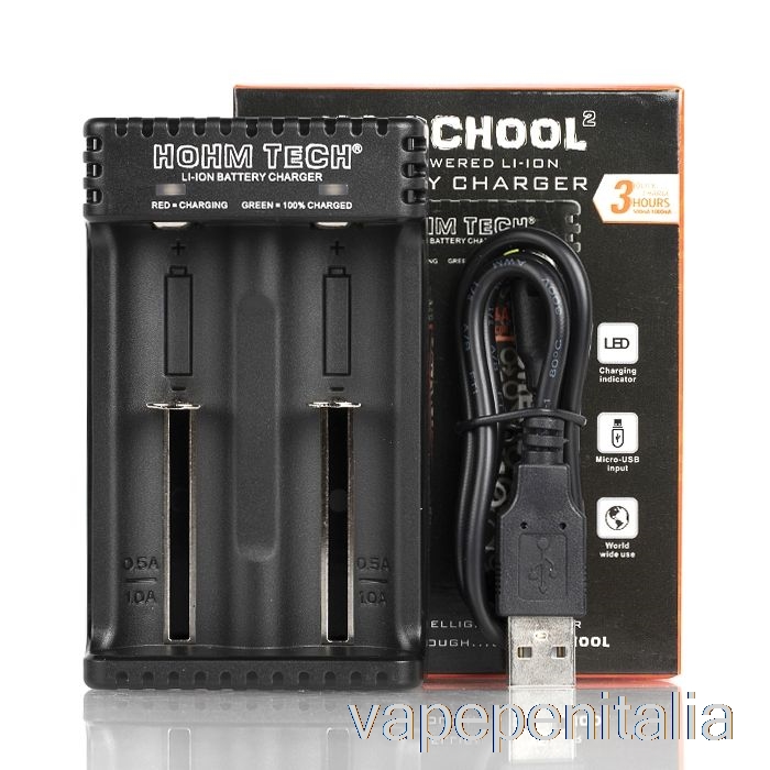 Vape In Italia Hohm Tech School 2 2a Caricatore Microfono-usb