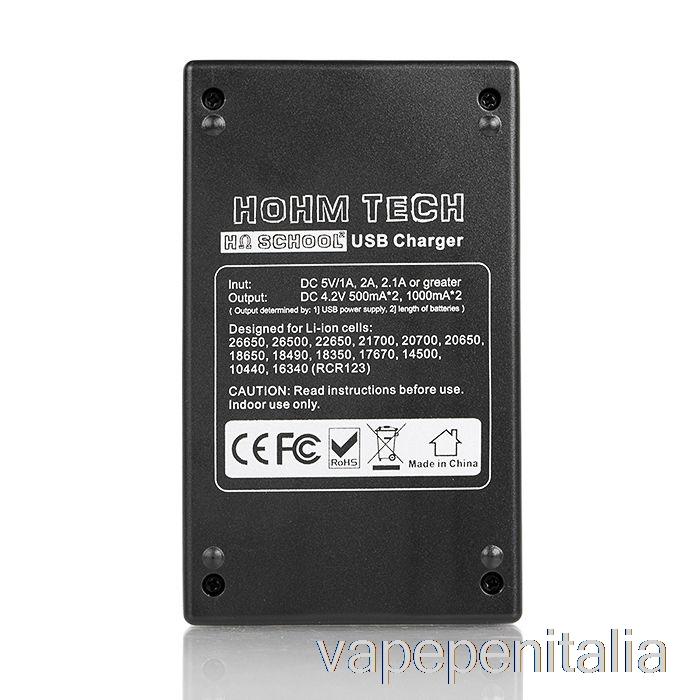 Vape In Italia Hohm Tech School 2 2a Caricatore Microfono-usb