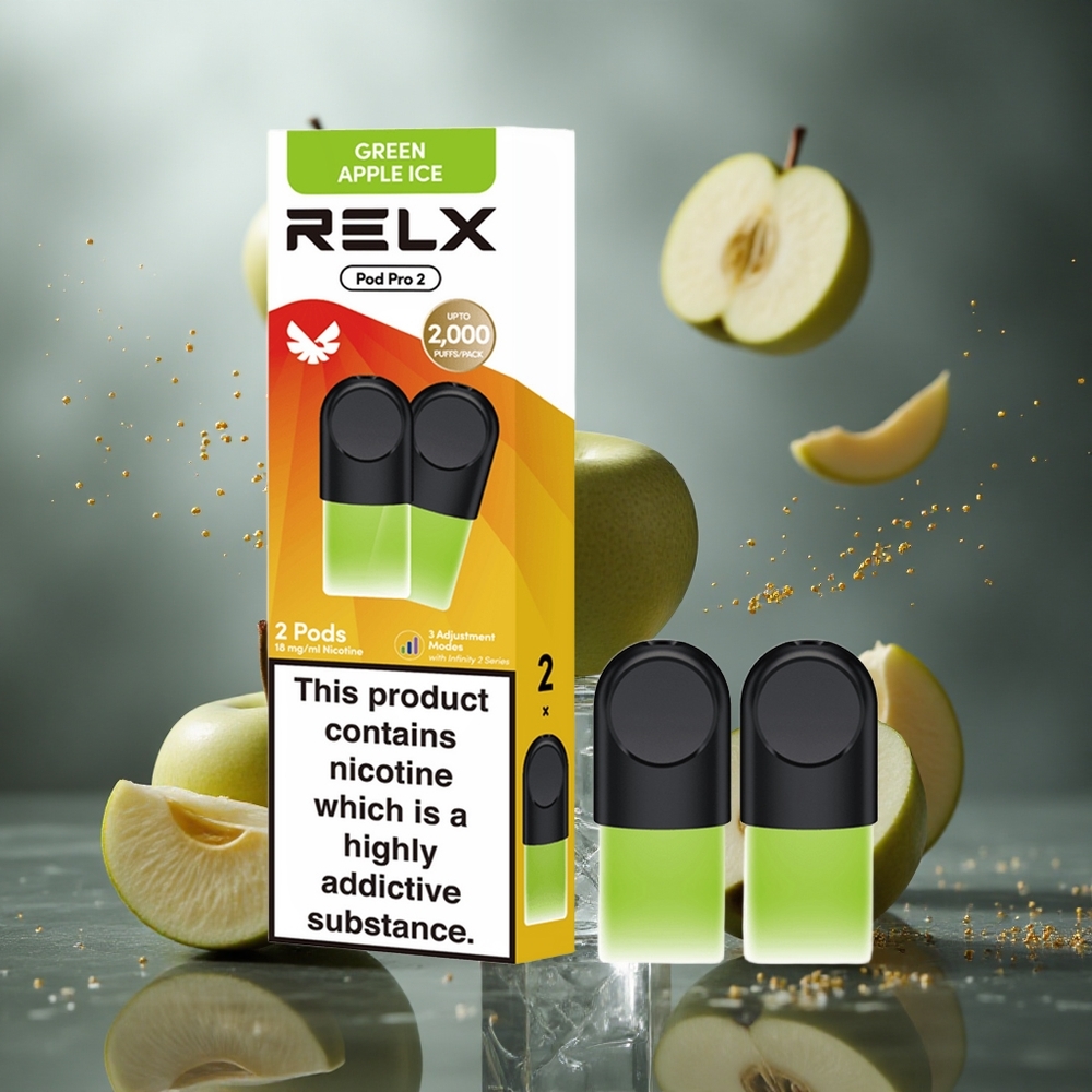 Mela Verde Ghiaccio RELX Pod Pro 2 600 Puffs 1,8% Nicotina