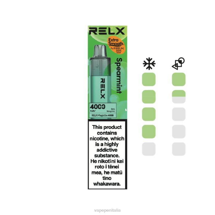Vape Italia menta verde - RELX MagicGo 4000 vaporizzatori usa e getta V08P3