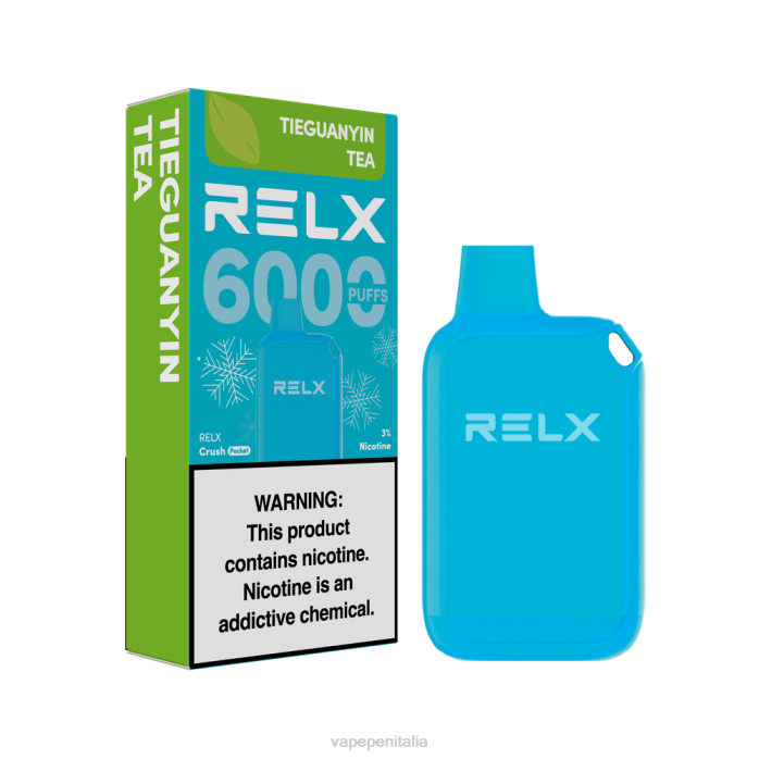 Vape In Italy tè tieguanyin - RELX Crush Pocket 6000 ghiacciato V08P22