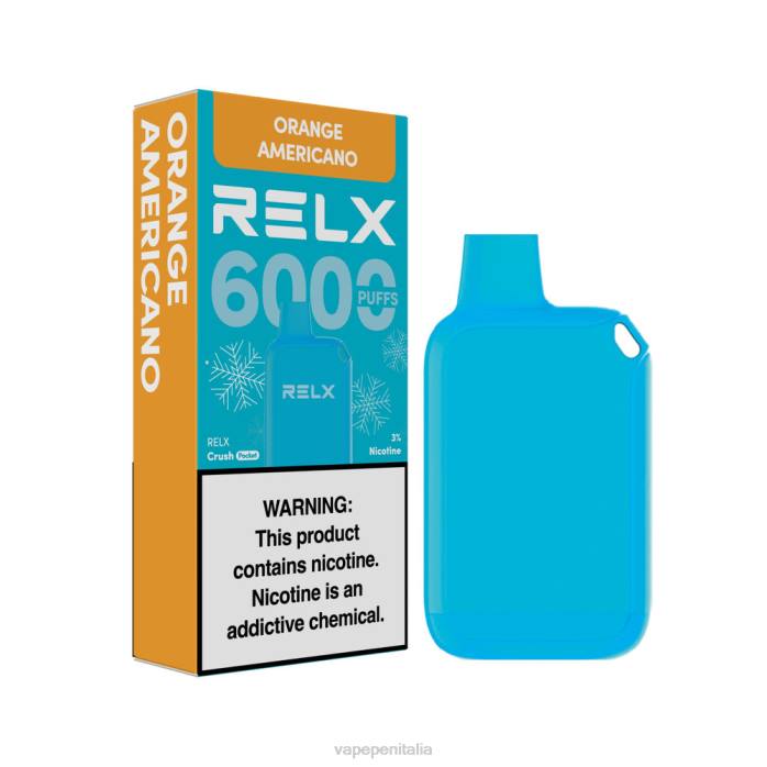 Vape Italia americano arancione - RELX Crush Pocket 6000 ghiacciato V08P15