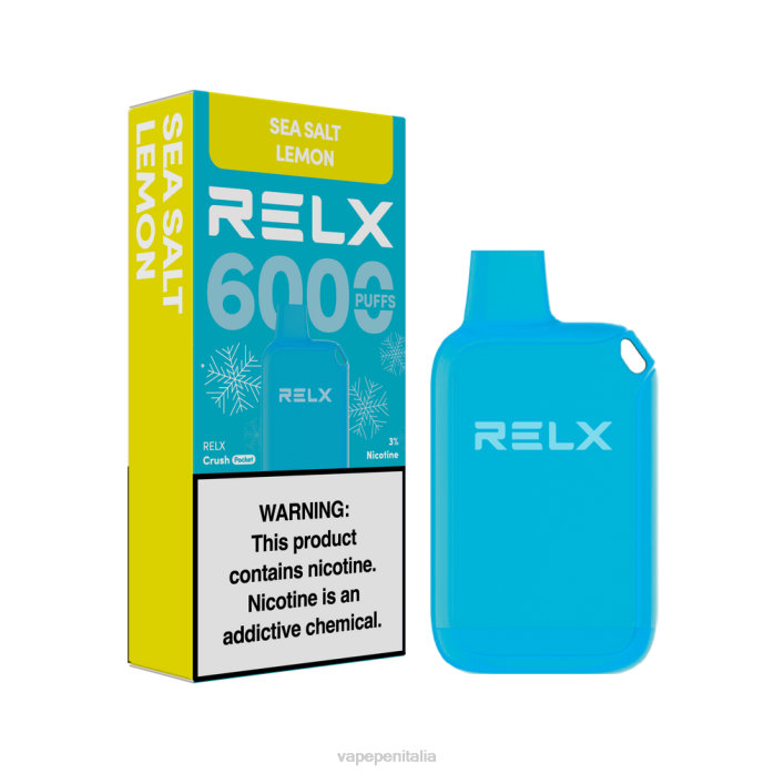 Vape Italia limone sale marino - RELX Crush Pocket 6000 ghiacciato V08P11