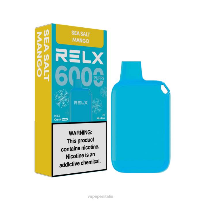 Vape Italia mango al sale marino - RELX Crush Pocket 6000 ghiacciato V08P13