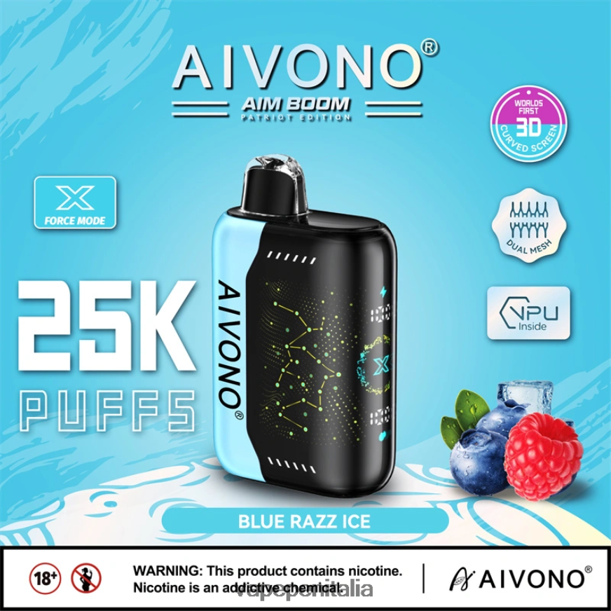 Aivono AIM BOOM 25000 ghiaccio blu-razz - 486ZBB345 Vape Italia