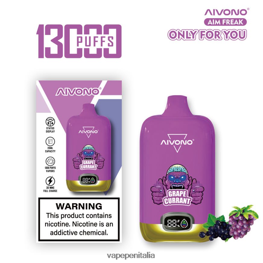 Aivono AIM FREAK 13000 ribes d'uva - 486ZBB251 Vape Italia