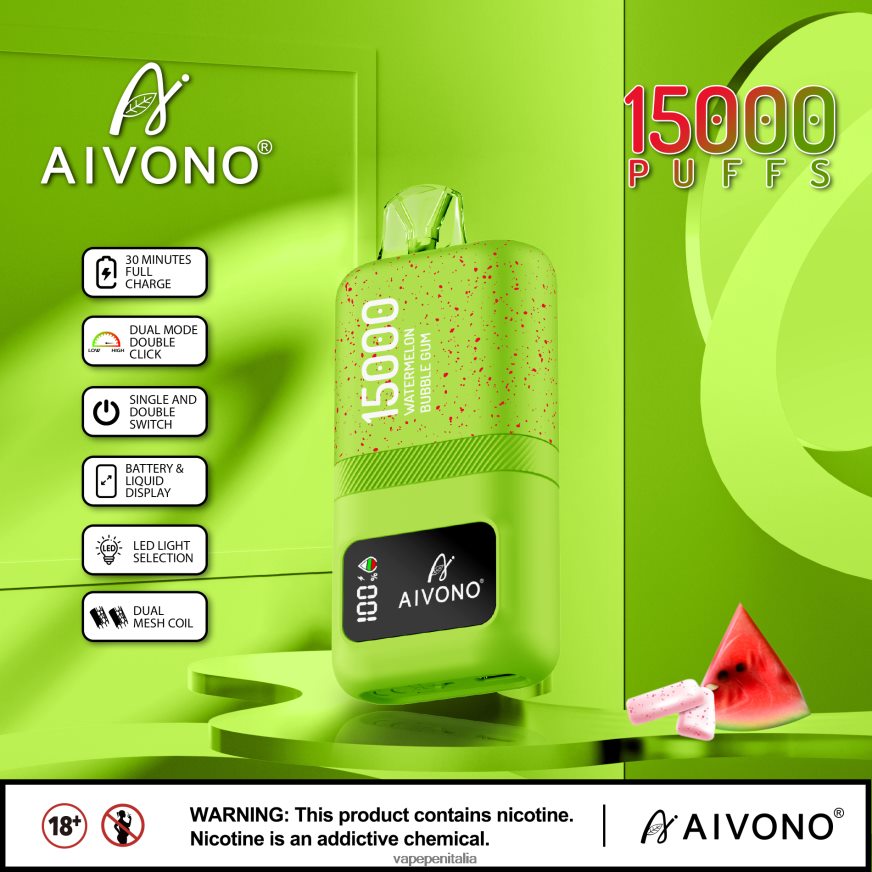 Aivono AIM magic 15000 Gomma da masticare all'anguria - 486ZBB65 Vape Italia
