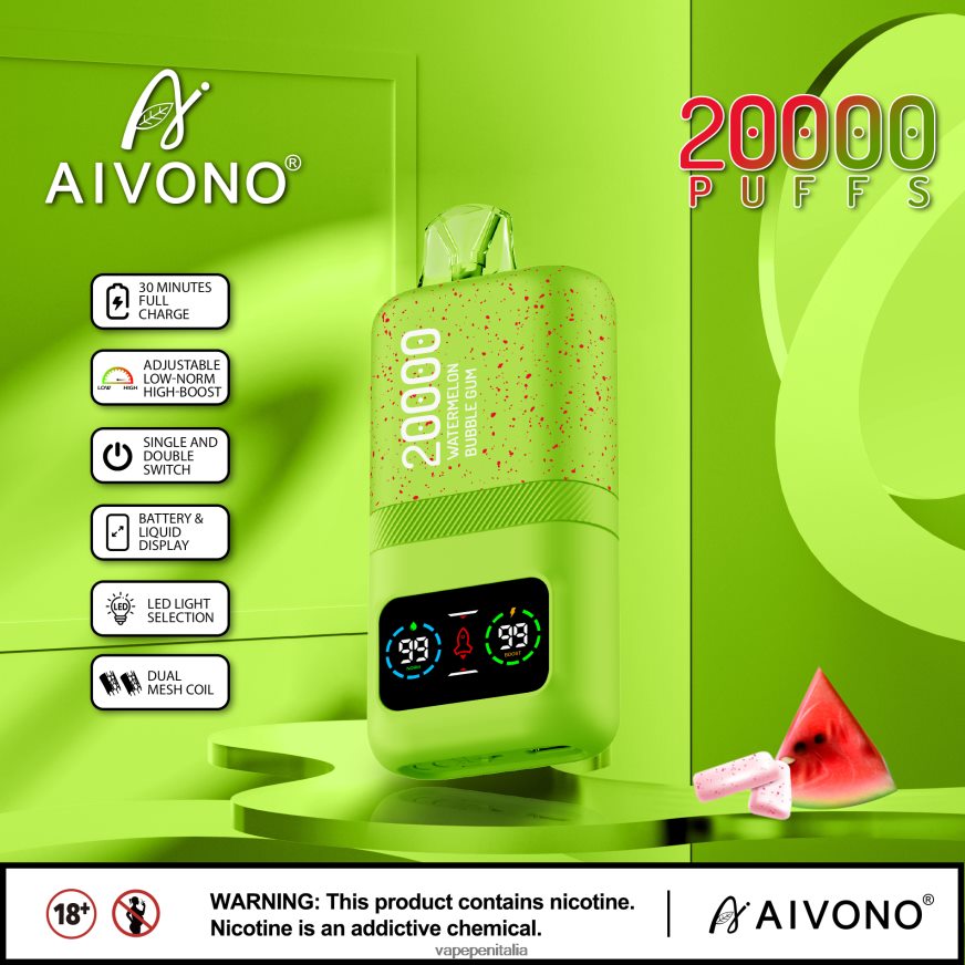 Aivono AIM magic 20000 Gomma da masticare all'anguria - 486ZBB82 Vape In Italy