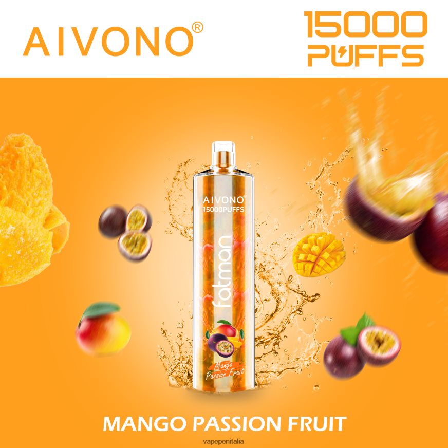 Aivono FATMAN 15000 frutto della passione mango - 486ZBB19 Vape Italia