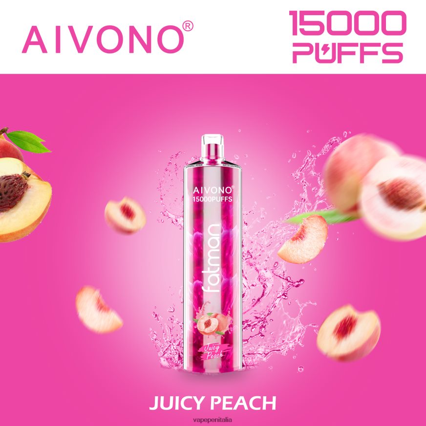 Aivono FATMAN 15000 pesca succosa - 486ZBB17 Vape Italia