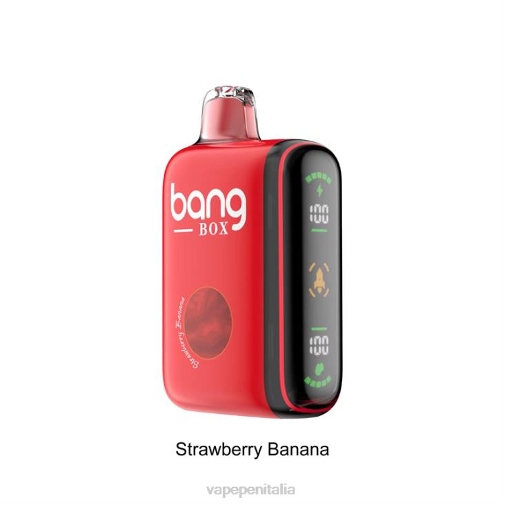 E Cig Senza Nicotina 8RFR25 banane alla fragola - Bang Box Display di potenza intelligente da 9000-18000 sbuffi