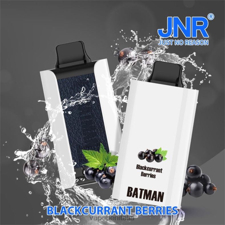JNR BATMAN 11000 L4P8X15 bacche di ribes nero E Cig Senza Nicotina