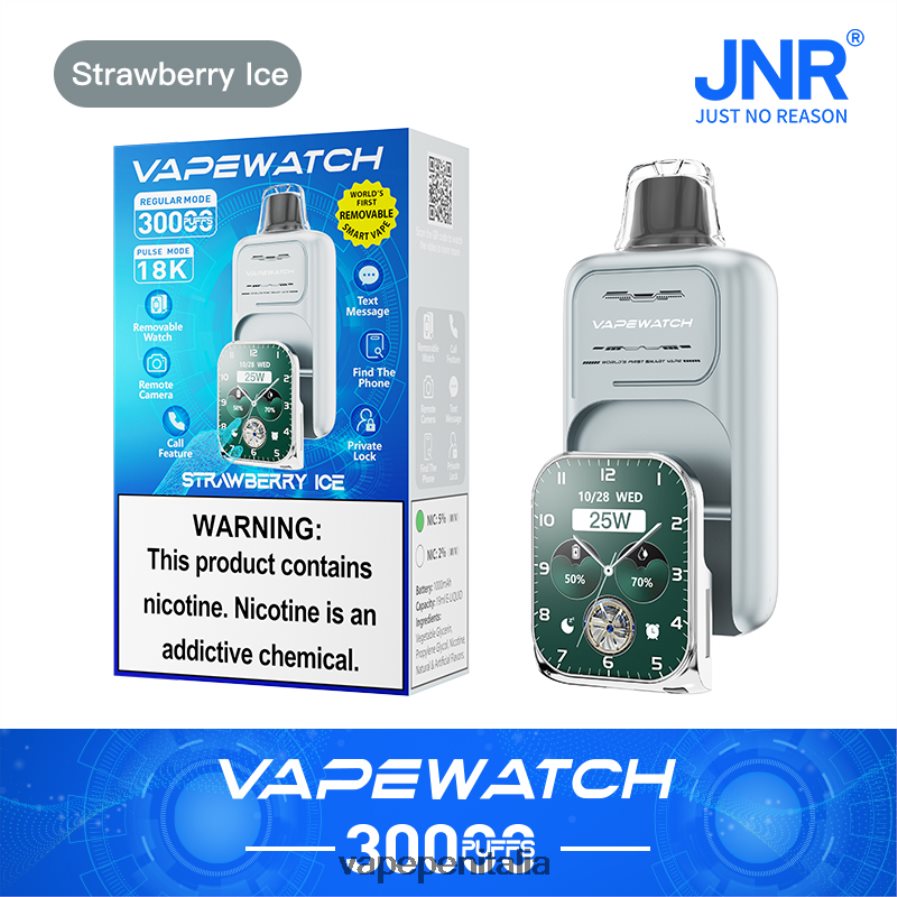 JNR orologio da svapo ghiaccio alla fragola Z6ZN2B10 E Cig Senza Nicotina