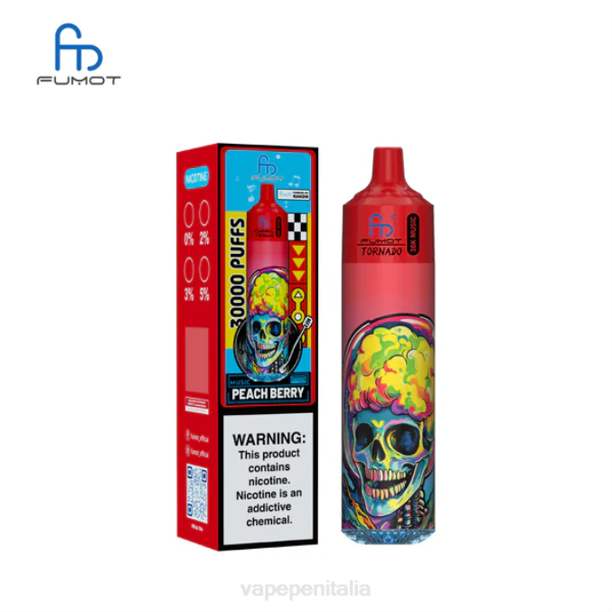 Vape Box Mod 0JJJ19 bacca di pesca Fumot Tornado Musica da 30k