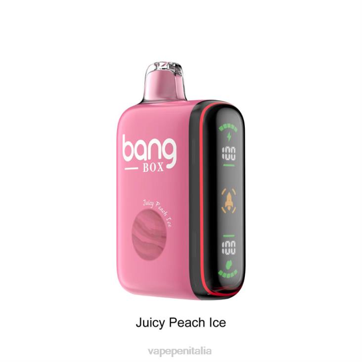 Vape Box Mod 8RFR29 succoso gelato alla pesca - Bang Box Display di potenza intelligente da 9000-18000 sbuffi