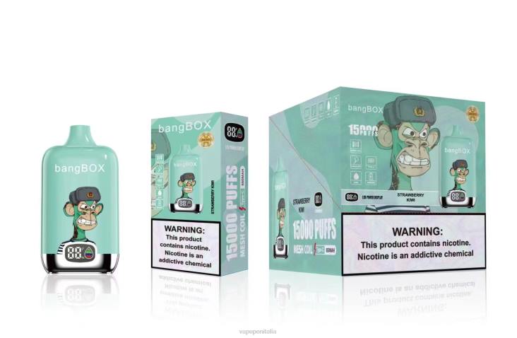 Vape Box Mod 8RFR39 kiwi fragola - Bang Box 15000 sbuffi
