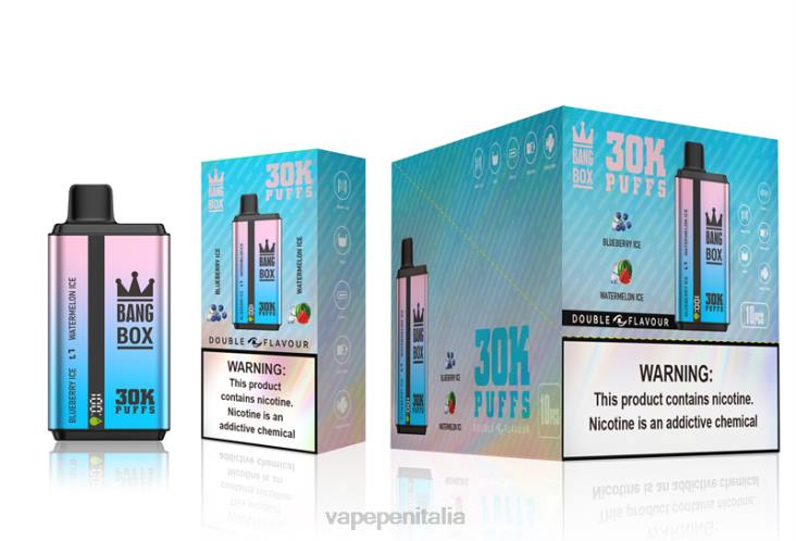 Vape Box Mod 8RFR69 ghiaccio al mirtillo e ghiaccio all'anguria - Bang Box 30000 bignè bigusto