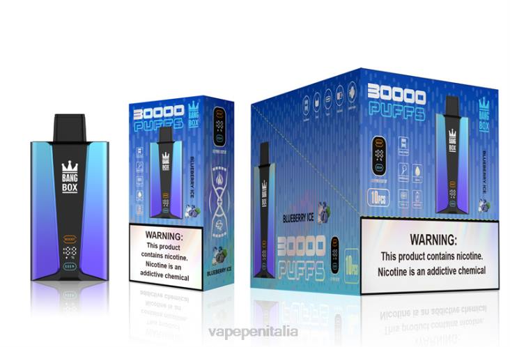 Vape Box Mod 8RFR79 ghiaccio al mirtillo - Bang Box Schermo intelligente da 30000 sbuffi