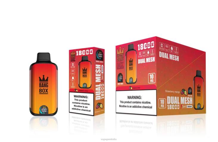 Vape Box Mod 8RFR99 mango alla fragola - Bang Box 18000 sbuffi