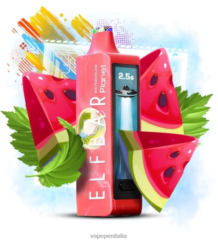 Vape In Italy 0BD8P12 - anguria Elf Bar Planet 25000