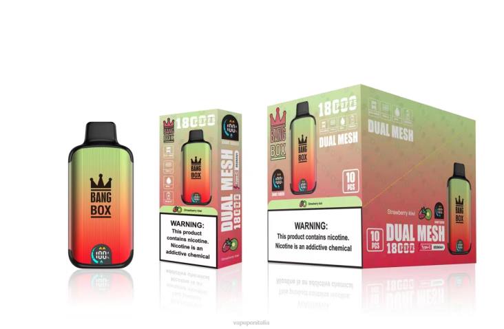 Vape In Italy 8RFR92 kiwi fragola - Bang Box 18000 sbuffi