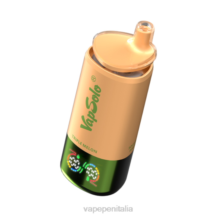 Vape In Italy RZ8L6 lampone alla fragola, melone triplo e ananas al mango acido VapSolo Triple 30000 sbuffi