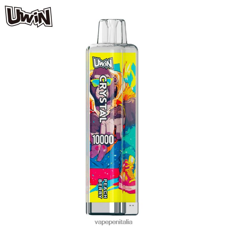Vape In Italy bacca di pesca | UWIN CRYSTAL 10000 vaporizzatori usa e getta P8HNV12