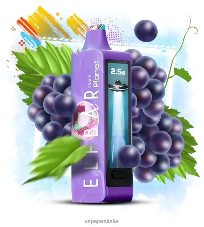 Vape Italia 0BD8P13 - uva Elf Bar Planet 25000