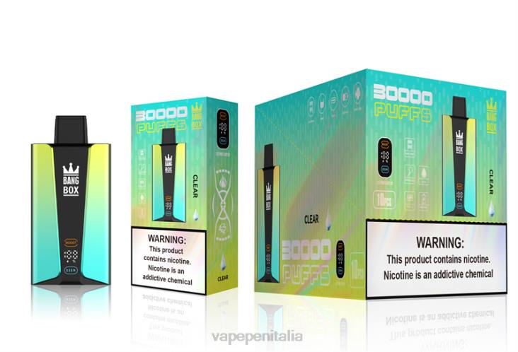 Vape Italia 8RFR76 chiaro - Bang Box Schermo intelligente da 30000 sbuffi
