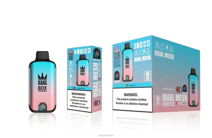 Vape Italia 8RFR96 ghiaccio di anguria - Bang Box 18000 sbuffi