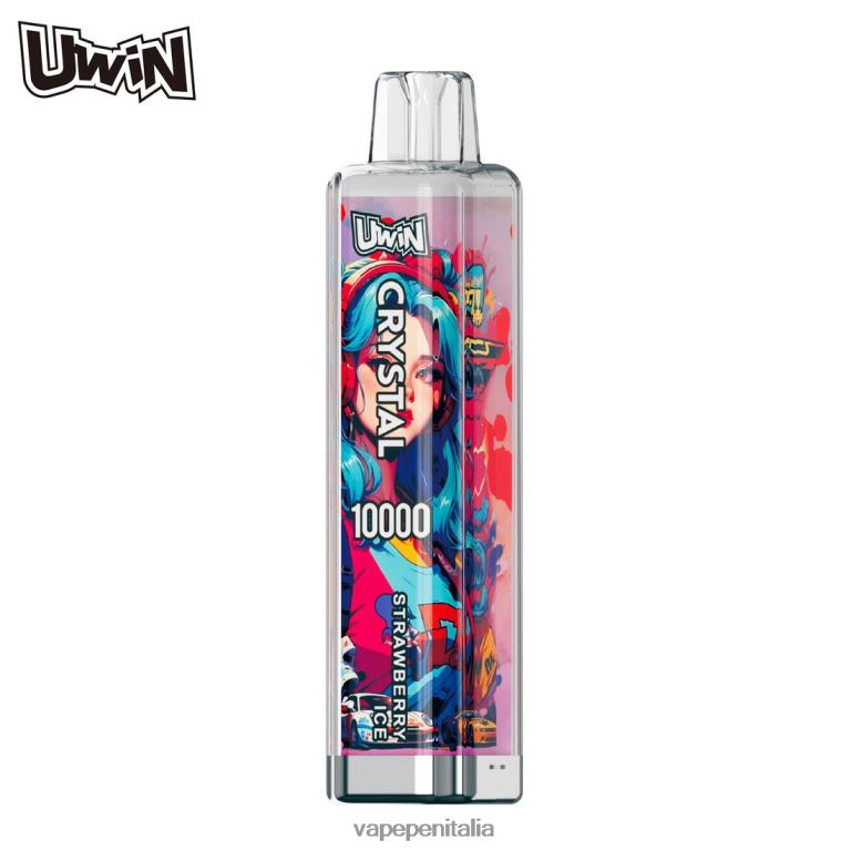 Vape Italia ghiaccio alla fragola | UWIN CRYSTAL 10000 vaporizzatori usa e getta P8HNV9