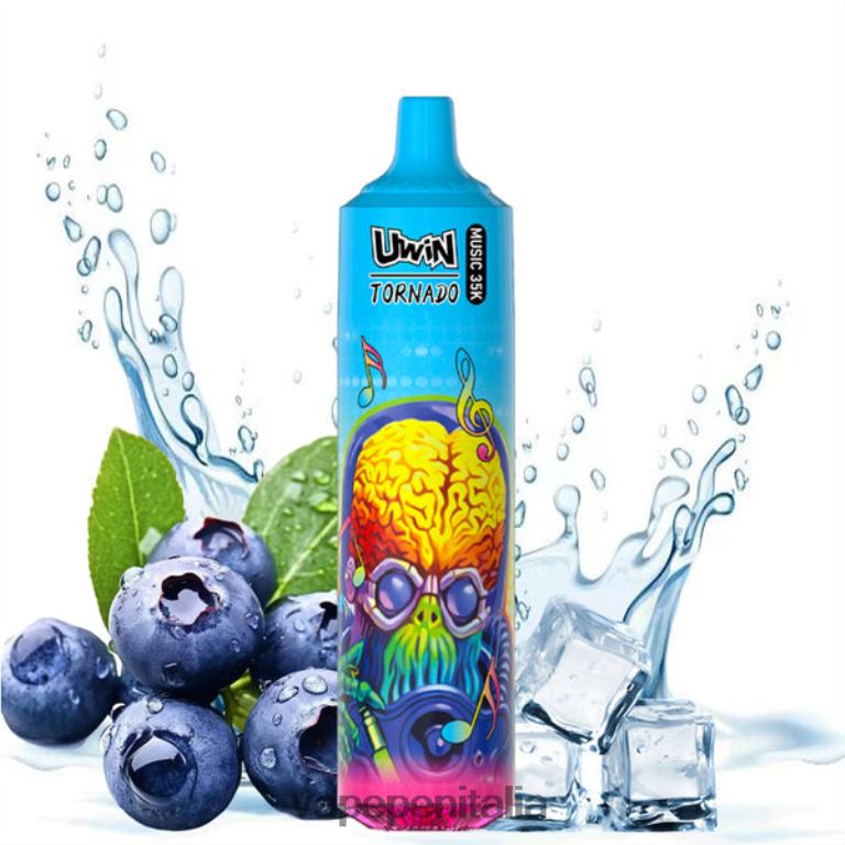 Vape Italia mirtillo su ghiaccio | UWIN CRYSTAL Vaporizzatore usa e getta da 35k P8HNV19