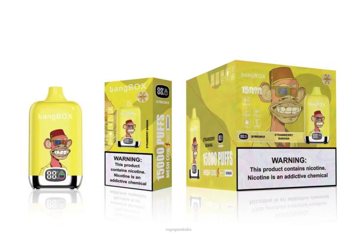 Vape Pen 8RFR43 banane alla fragola - Bang Box 15000 sbuffi