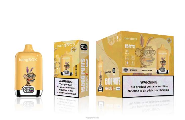 Vape Pen 8RFR48 mango su ghiaccio - Bang Box 15000 sbuffi
