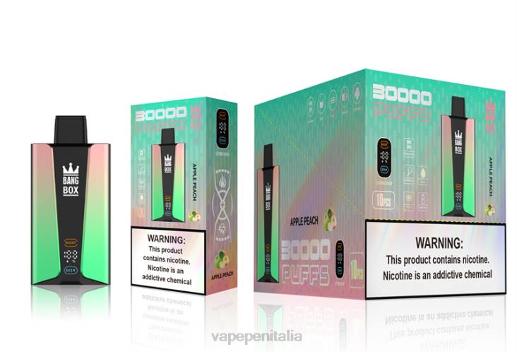 Vape Pen 8RFR83 mela pesca - Bang Box Schermo intelligente da 30000 sbuffi