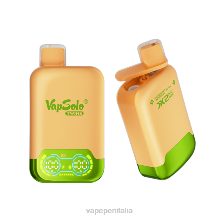 Vapsolo TWINS vaporizzatore usa e getta arancia, mango, anguria e Red Bull 6RZZ142 Vape In Italy