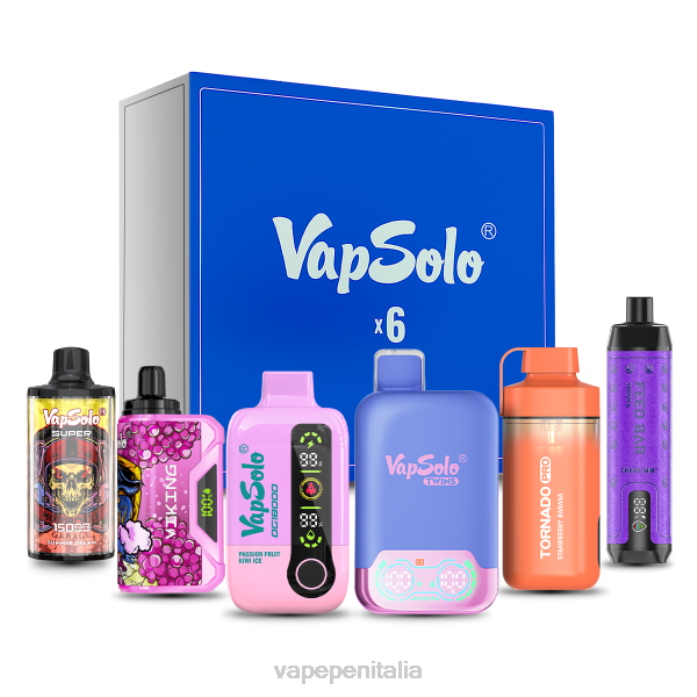 Vapsolo cofanetto a sorpresa sapori casuali 6RZZ137 Vape In Italy