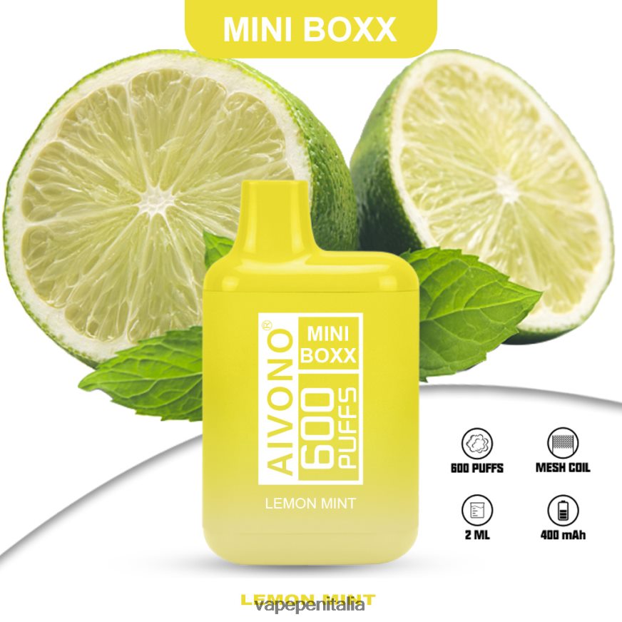 Aivono AIM MINI BOXX 600 menta limone - 486ZBB233 Vape Italia