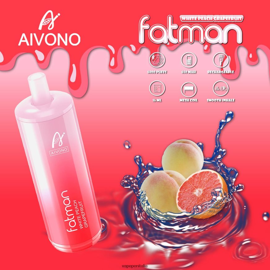 Aivono FATMAN 6800 pompelmo - 486ZBB25 Vape Italia