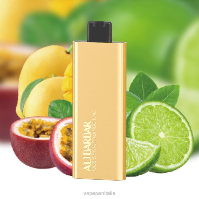 Alibarbar Pandora 7000 vaporizzatore usa e getta lime e mango al frutto della passione 6RZZ58 Vape Pen