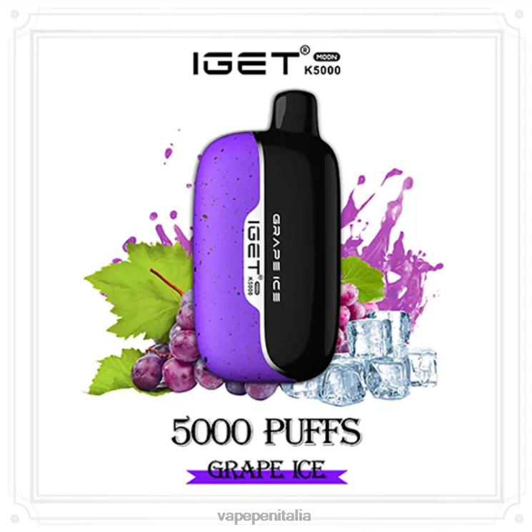 Vape Box Mod P6VDZ4 ghiaccio d'uva IGET Moon k5000