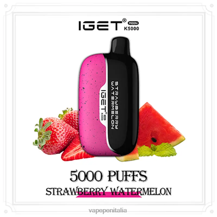 Vape Box Mod P6VDZ9 anguria alla fragola IGET Moon k5000