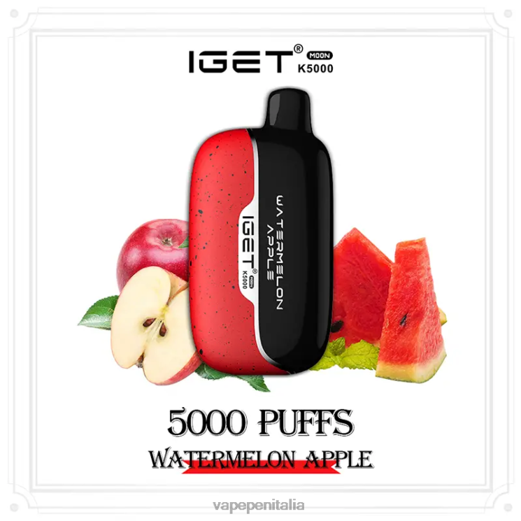 Vape Italia P6VDZ6 mela di anguria IGET Moon k5000